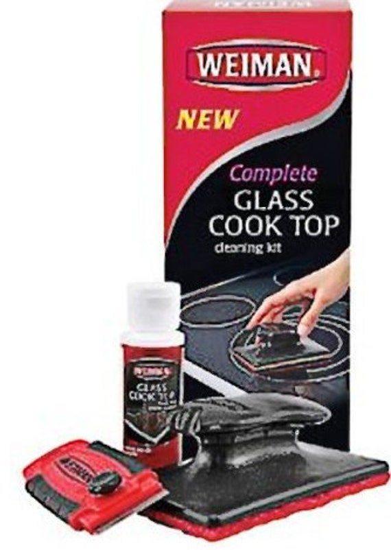 Weiman Complete Cook Top Cleaning Kit Contains Tool Scrubbing Pad Cleaner And Ser 4b1c