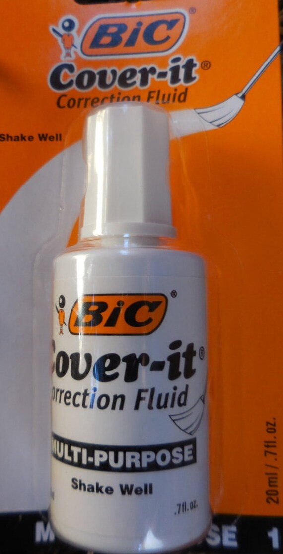 BIC COVERIT Correction Fluid Multipurpose WOQDP1I Quick Etsy UK
