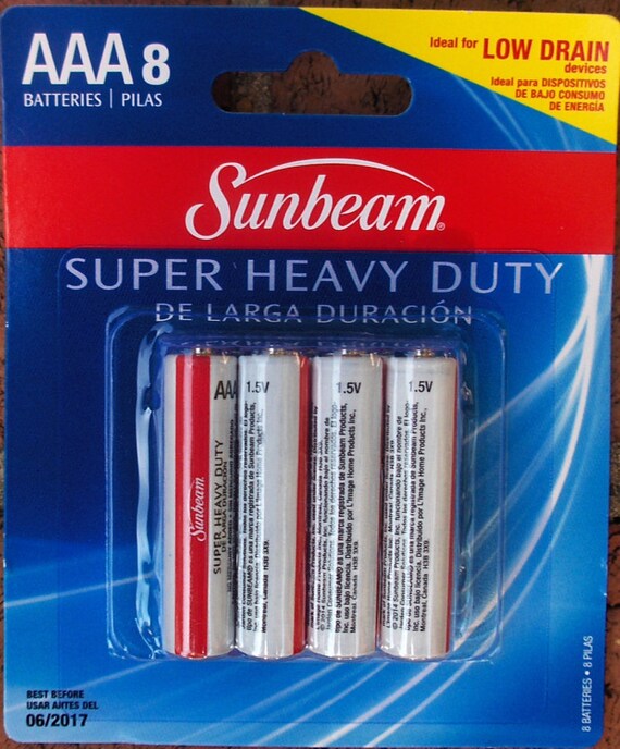 Sunbeam Super Heavy Duty 9V Batteries 2 Pack