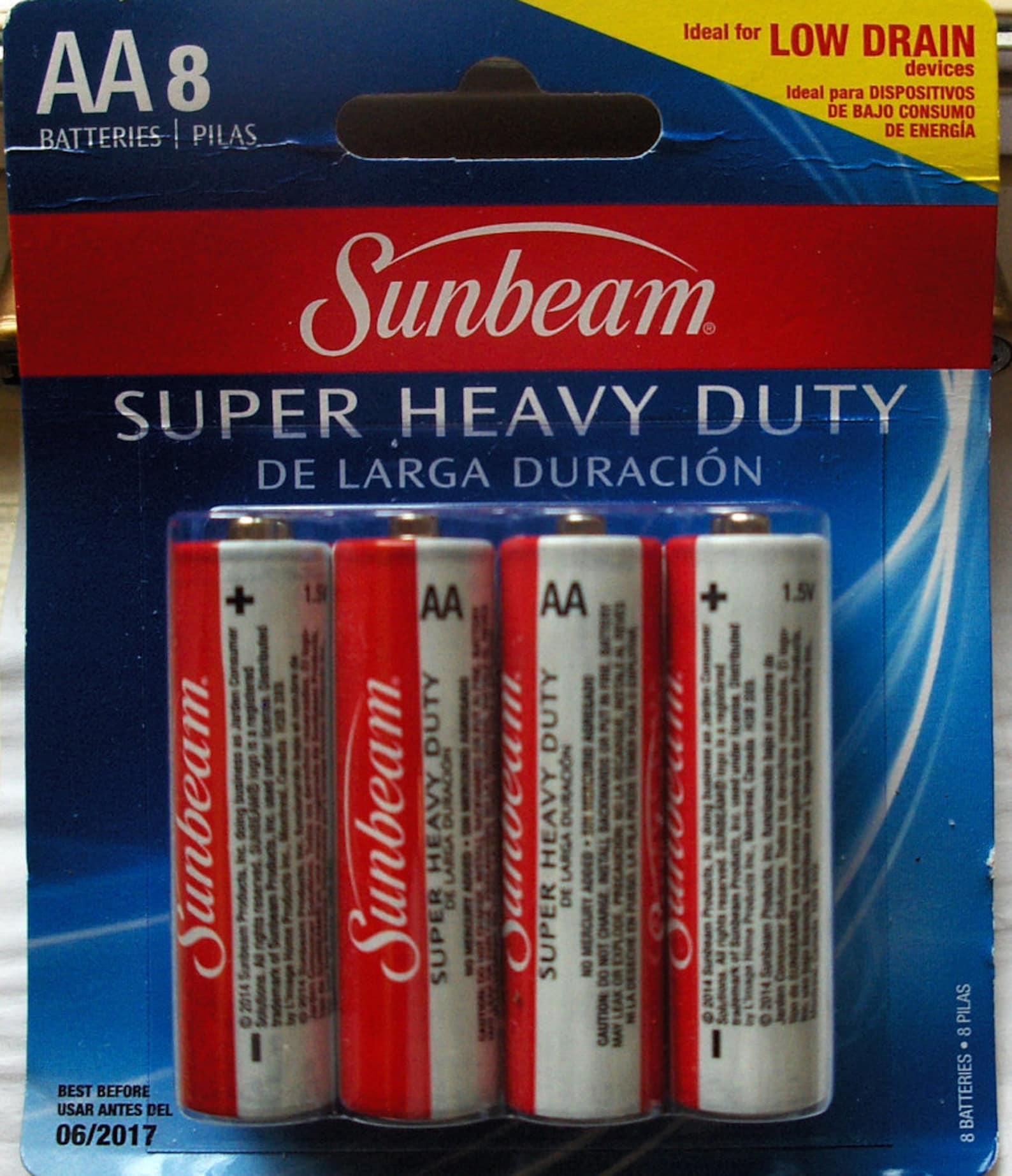SUNBEAM Super Heavy Duty Batteries AA 8 pk 14512 Perfect for Etsy