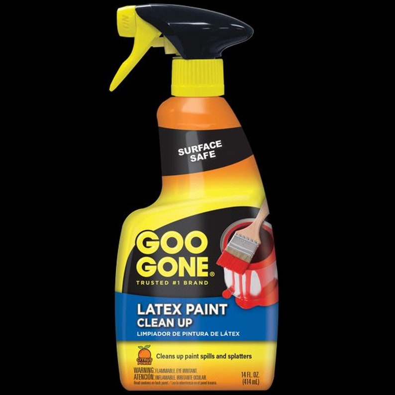 GOO GONE Latex Paint Cleanup 14 Oz Removes Wet and Dried Etsy