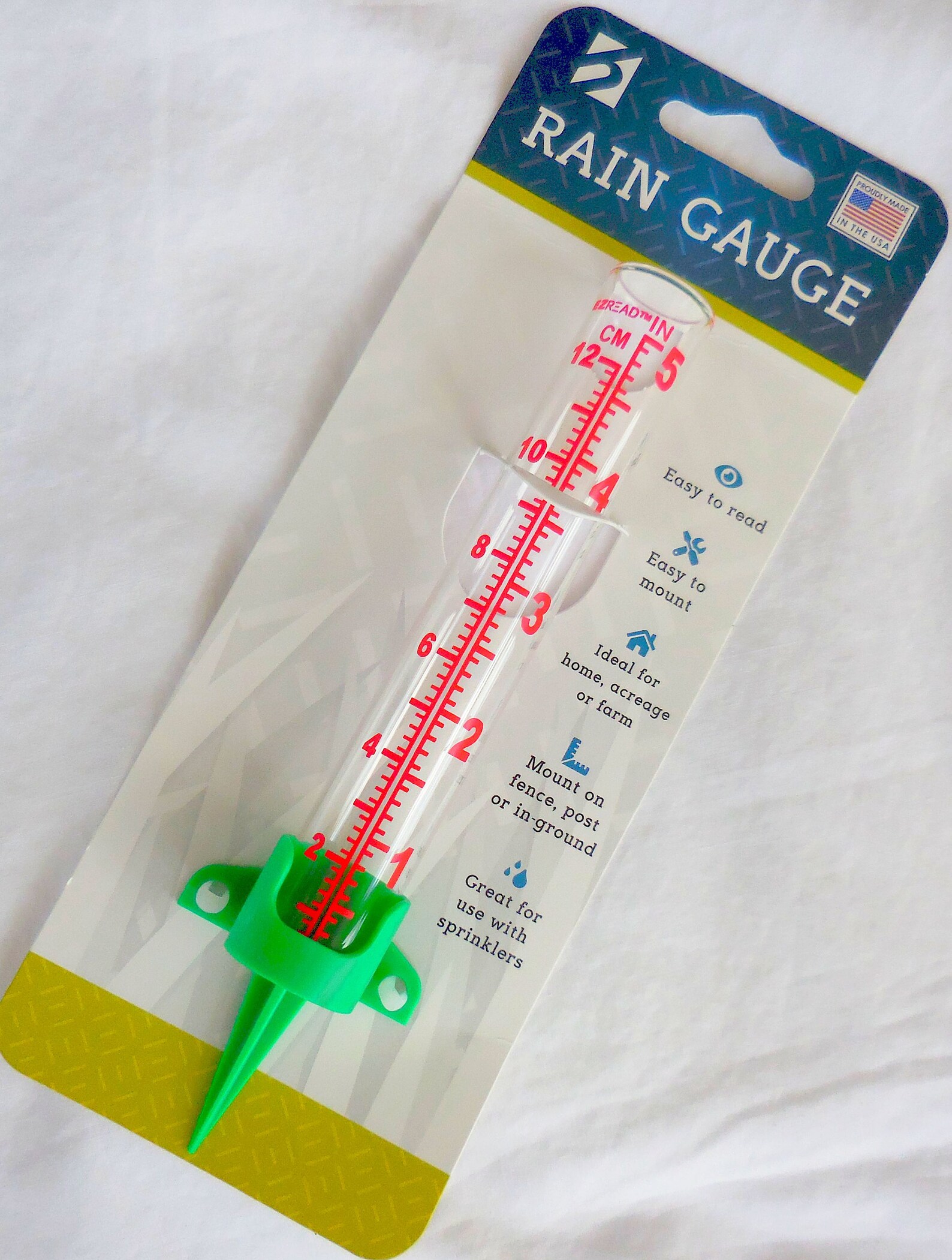 RAIN GAUGE Easy to Read Easy to Mount for Home Acreage Farm Etsy