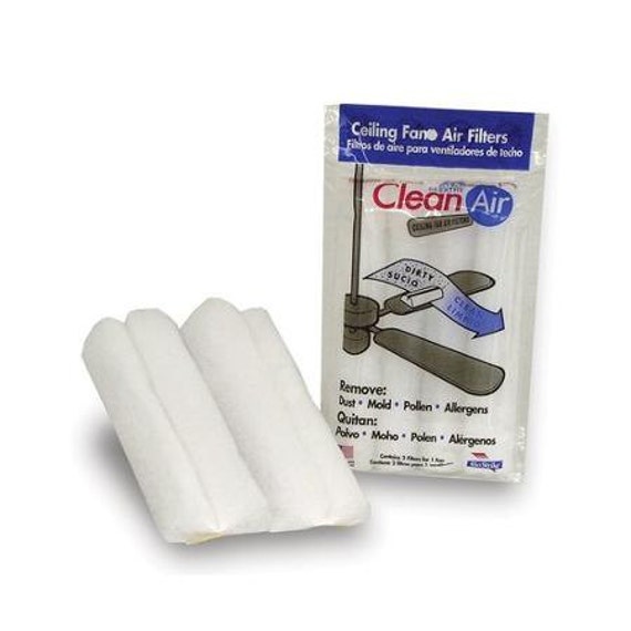 Ceiling Fan Air Filter Bio Strike Airborne Dust Pollen Allergens Animal Hair Contaminates That Circulate 2 Ct For 1 3b2a A E