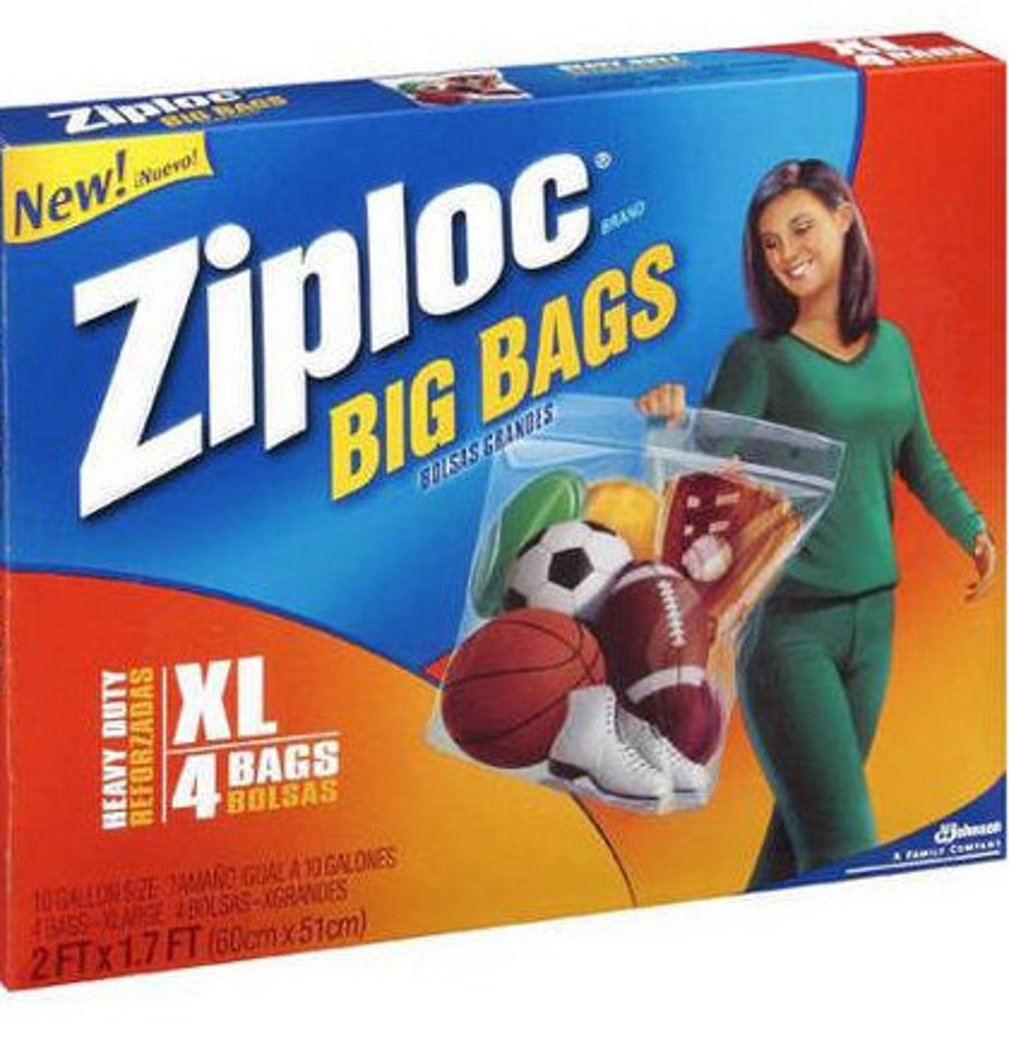 ZIPLOC BIG BAG 10 Gallon 65644 Measures 2 Feet by 1.7 Feet 4 Etsy