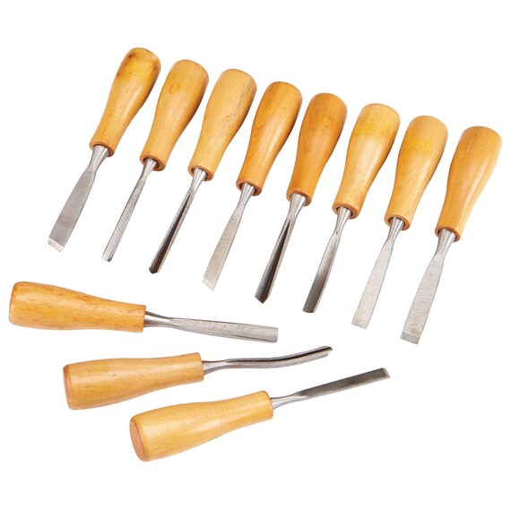 WOOD CARVING Set 11 Piece 62673 WINDSOR Design Hardwood Etsy