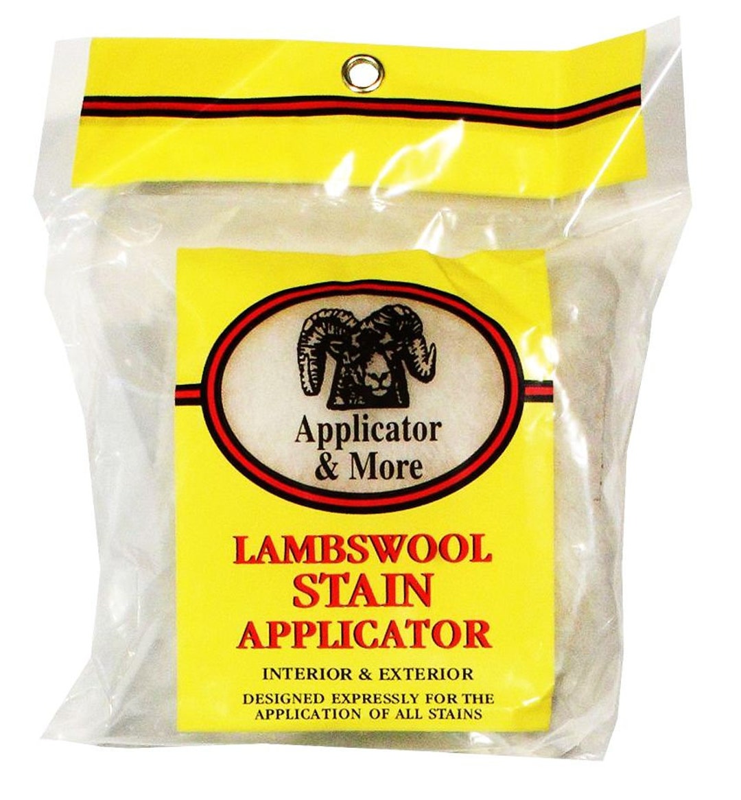 LAMBSWOOL STAIN APPLICATOR for Use With Oil Based Stains and Etsy