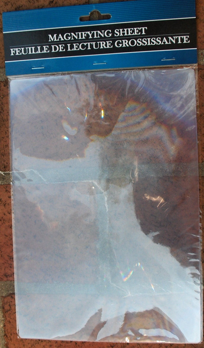 MAGNIFYING SHEET 1406 Reading Small Print Books Directions Etsy Sweden