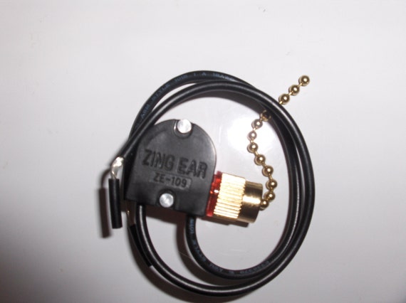 Zing Ear Ze 109 Ze109 Pull Chain Switch Brass Finish Ceiling Etsy