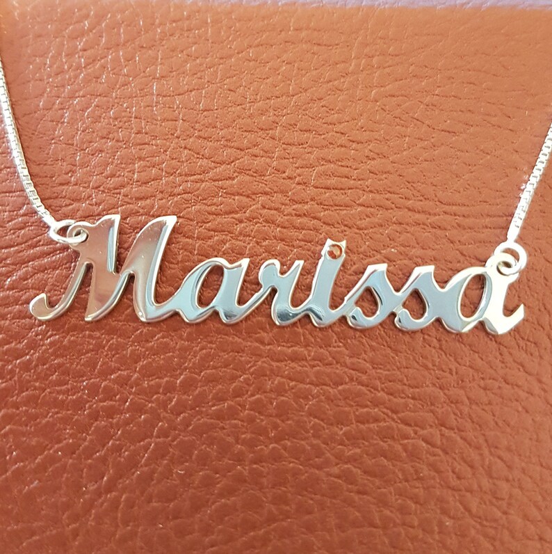 Custom Made Name Necklace Sterling 
