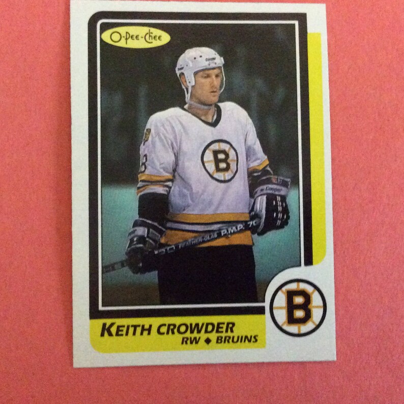 O-Pee-Chee #130 Hockey 198687 Keith Crowder