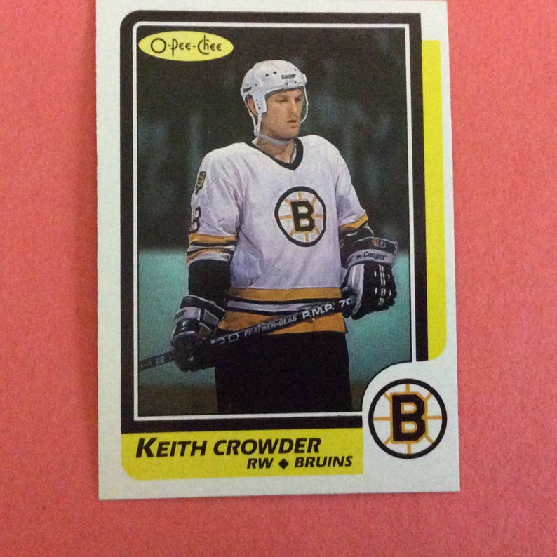 O-Pee-Chee #130 Hockey 198687 Keith Crowder
