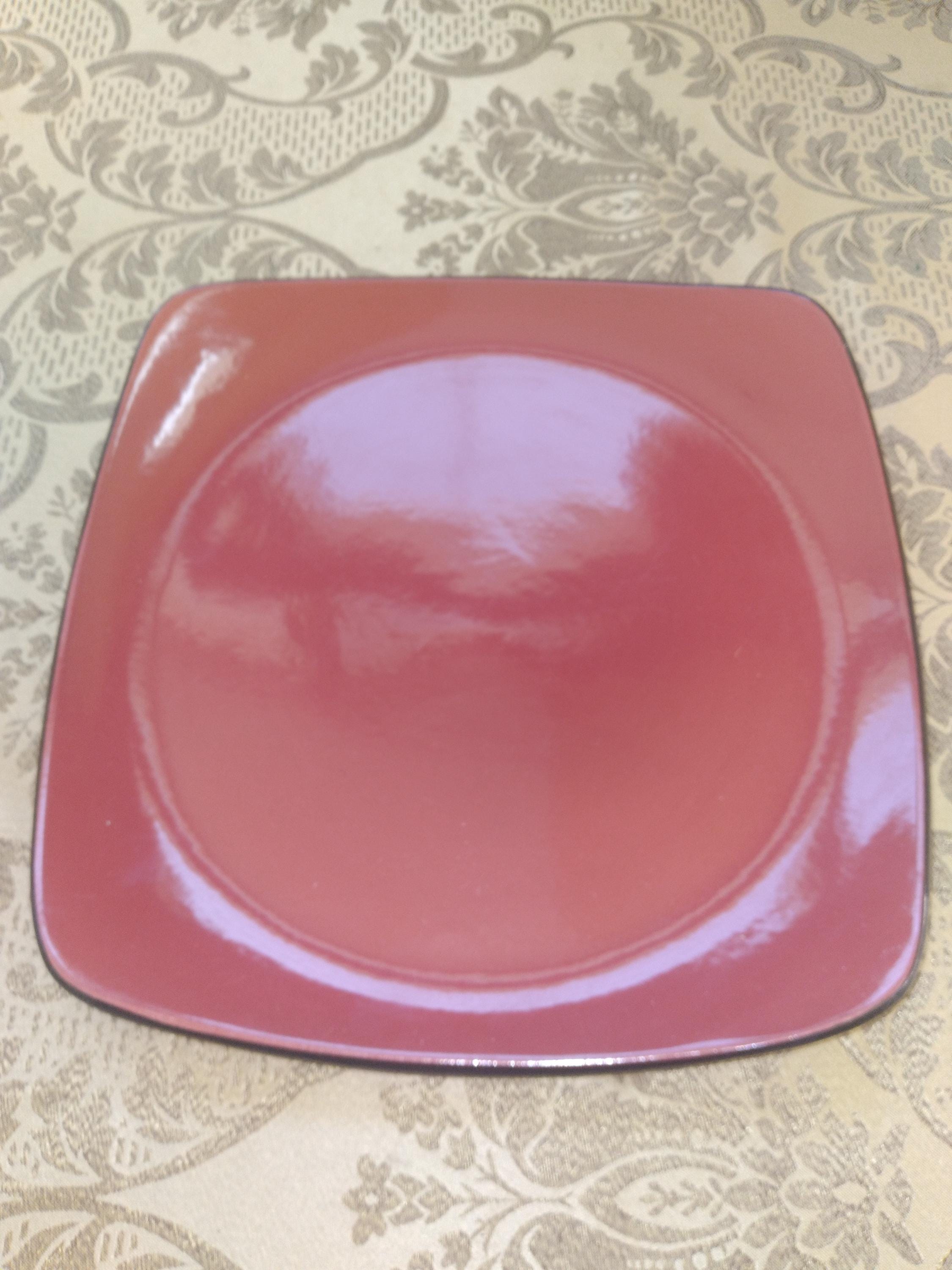 Corelle Hearthstone Chile Red/black Square Dinnerware by the Piece