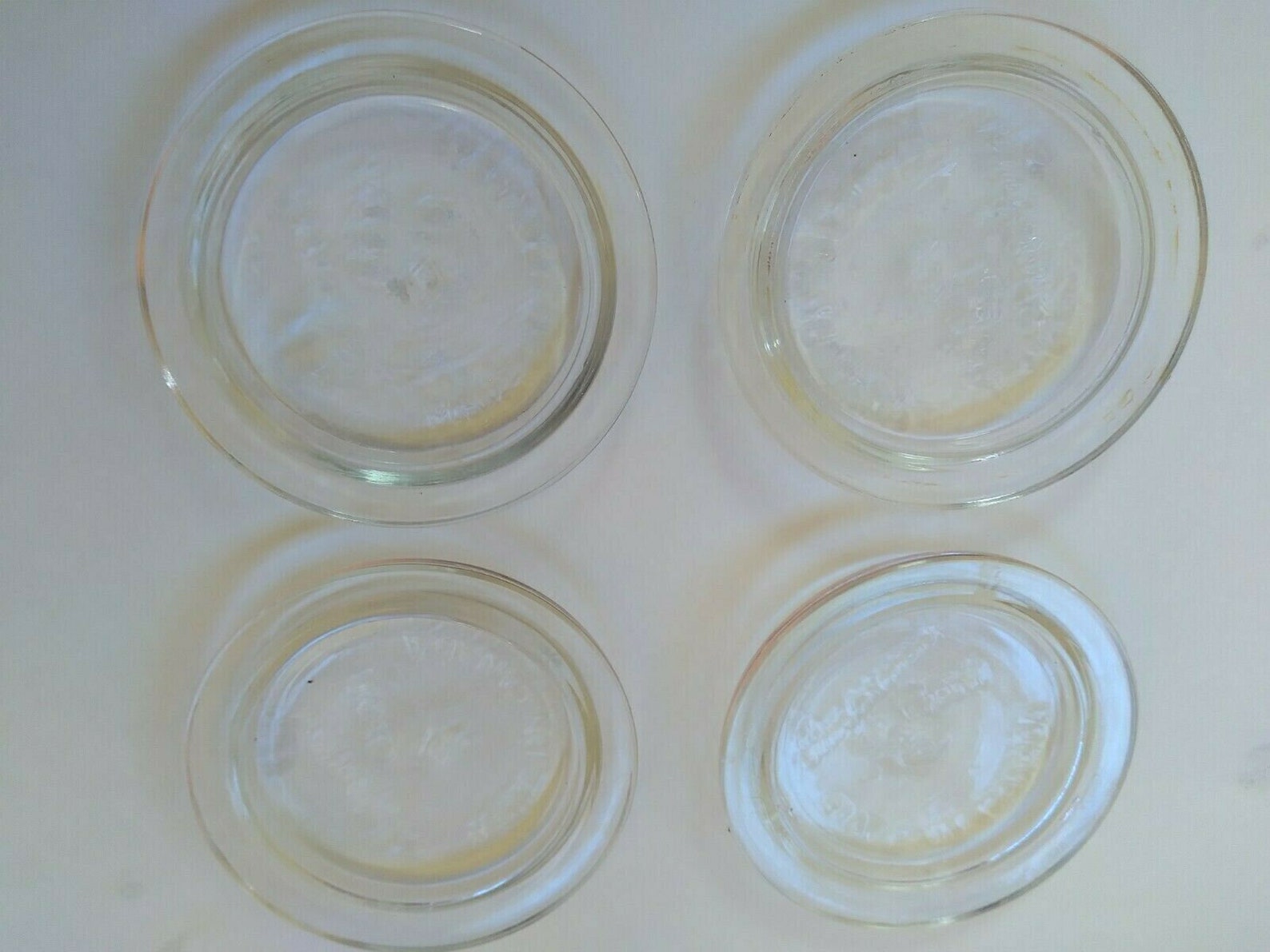 Improved Gem Mason Jar Lids Lot of 4 Vintage Glass 3 Inch Made Etsy