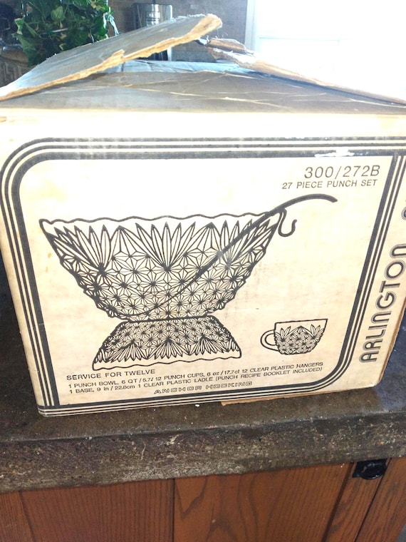 ANCHOR HOCKING社のPUNCH ボウルセット ARLINGTON27 ANCHOR HOCKING社