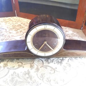 Mauthe Art Nouveau Mantle Clock Germany Working