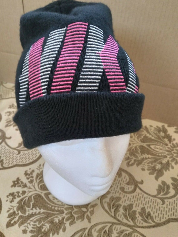 Nike Winter Beanie Black Foldover Men s Hat Toque Etsy Canada