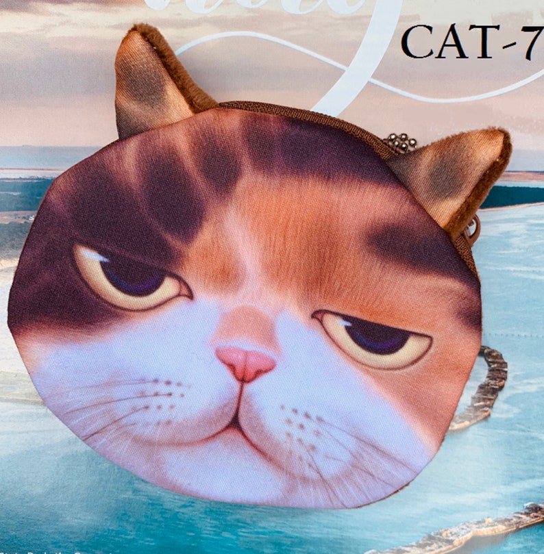 Adorable Cat Change Purse Cell Phone Accessory Best friend Gift For Her