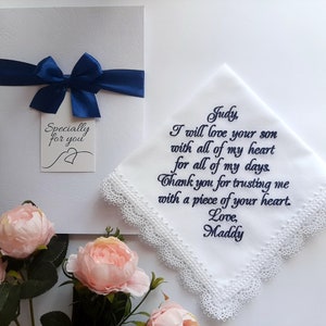 mother in law gift mother of the groom gift from bride mother of the groom handkerchief image 1