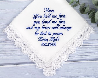 Mother of the Groom Handkerchief from Son