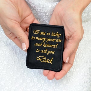 wedding patch for dad groomsmen