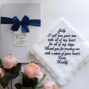 mother in law gift mother of the groom gift from bride mother of the groom handkerchief image 6