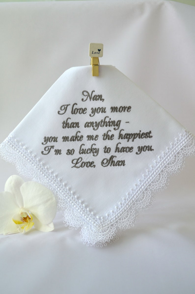 Grandma Handkerchief Nanny Gifts Personalized Grandma Gift for Etsy