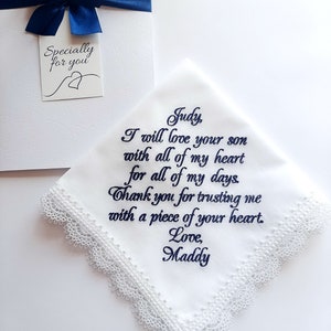 mother in law gift mother of the groom gift from bride mother of the groom handkerchief image 5