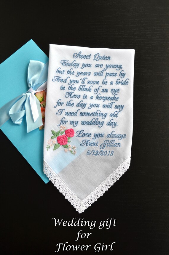 gift to bride from flower girl