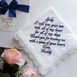 mother in law gift mother of the groom gift from bride mother of the groom handkerchief image 3