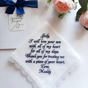 mother in law gift mother of the groom gift from bride mother of the groom handkerchief image 4