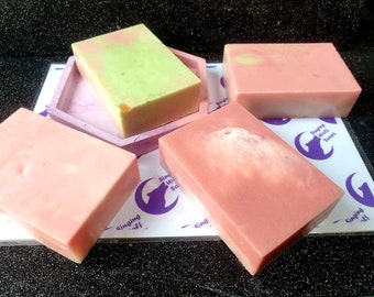 Rose Soap Bar | Handmade Vegan Soap | Rose Essential Oil Soap | Floral Soap Gift | Kaolin Clay Soap | Palm Oil Free Soap