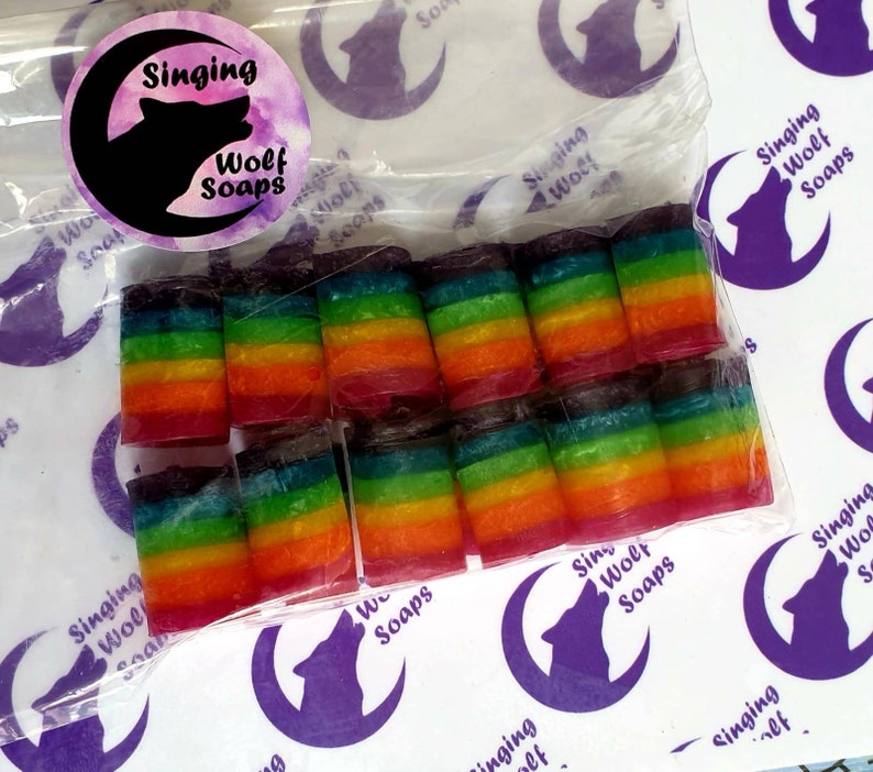 Rainbow soap curls,eco friendly,party favors,stocking fillers,kid friendly,sensitive skin,vegan, valentine's,christmas,lqbtq gifts , pride image 5