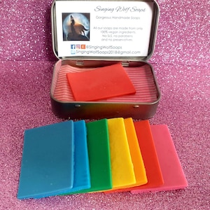 Single Use Soaps,Sample Soaps,Candy Soap Box,Travel Gifts,Vegan,Party Favours,Rainbow Soaps,Soap Slices,Eco Friendly Gifts