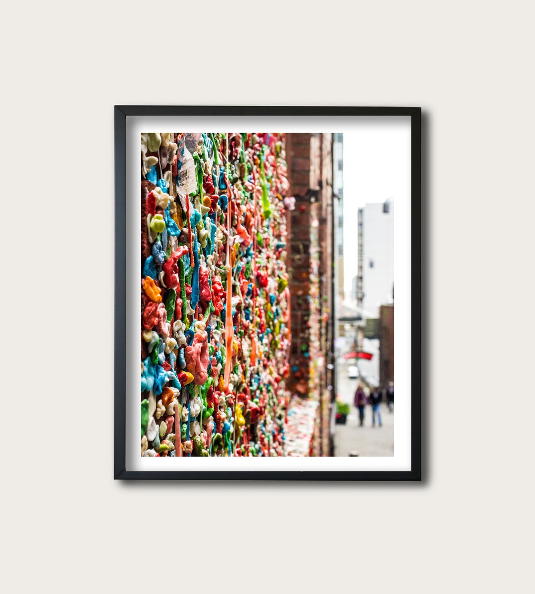 Seattle Gum Wall Street Photography Print, Urban Decor, Wall Art Etsy