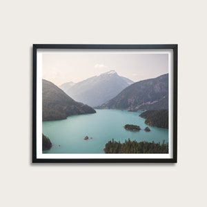 Diablo Lake Photography Print, North Cascades Washington, Nature Wall Art