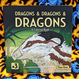 Dragons and Dragons and Dragons: A Coloring Book (Monster)