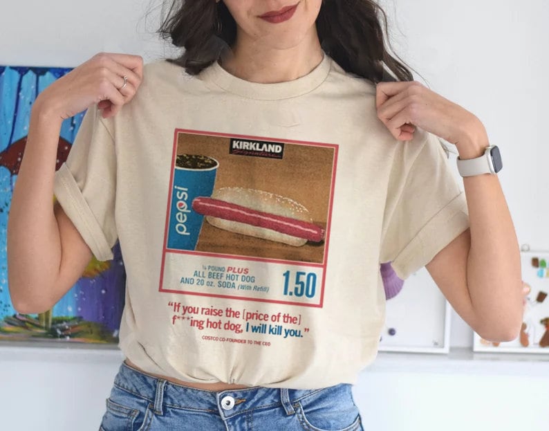 1.50 Costco Hot Dog & Soda Combo With Quote Tee Hot Dog - Etsy