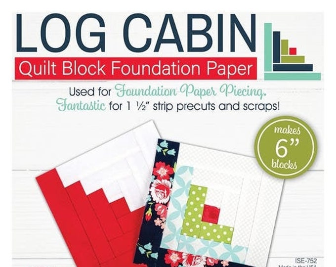Lori Holt Quilt Block Foundation Paper - Log Cabin - 6"