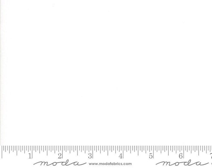 Bella Solids 60" in White by Moda | Color: 9900 98 | 1/2 yd Increments, Cut Continuously