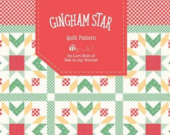 GINGHAM STAR Quilt Pattern by Lori Holt of Bee in My Bonnet