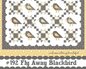 Fly Away Blackbird Quilt Pattern by Corey Yoder for Coriander Quilts