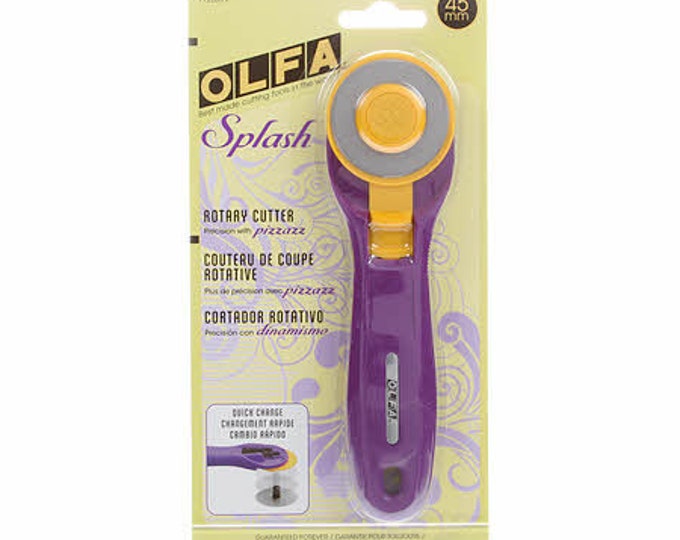 Olfa Splash 45mm Rotary Cutter - PURPLE