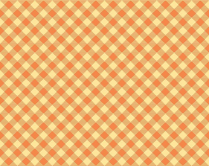 BEE BASICS by Lori Holt for Riley Blake -  C6400 Gingham Orange - 1/2 yd Increments, Cut Continuously OR Fat Quarter