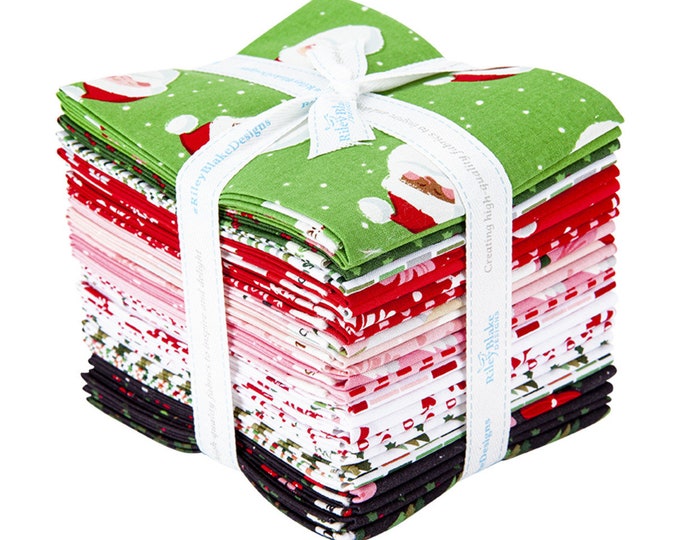 Holly Holiday by Riley Blake -  Fat Quarter Bundle (24 pieces)