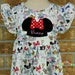 Disney design swing top monogrammed applique ruffle shirt and stretch ruffle shorts RTS