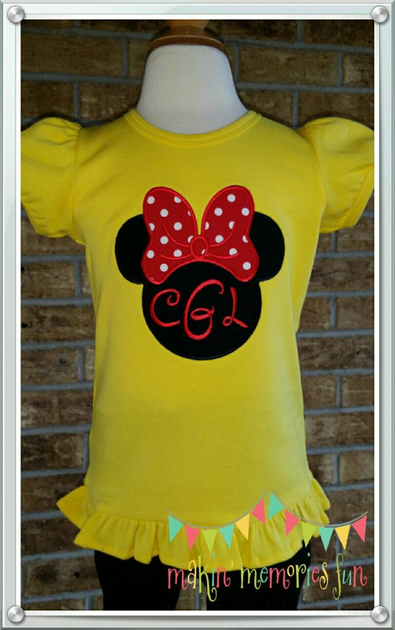yellow minnie mouse shirt