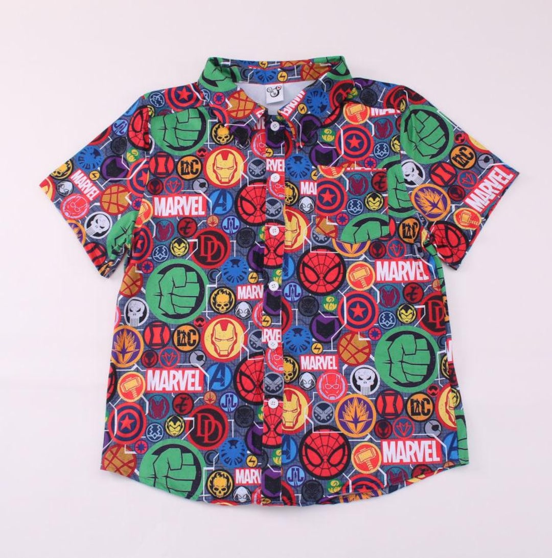 marvel dress shirts Amazon.com: Marvel Men's Button Down Shirt, Graphic Shirts for Men :  Clothing, Shoes & Jewelry