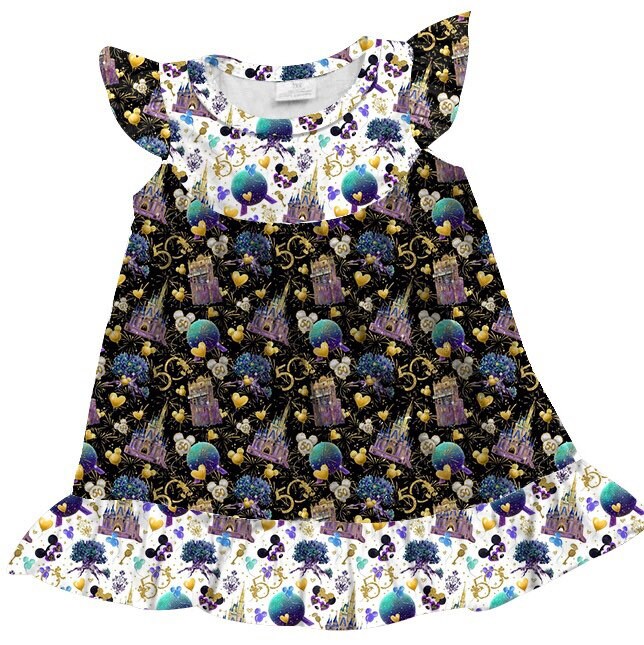 Disney 50th Anniversary Ladies Dress Mommy and Me Too. Black - Etsy