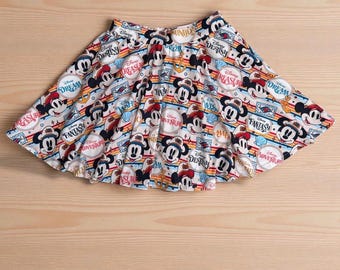 Skort, DCL ship name Disney cruise Captain Mickey and Minnie cruise skirt with attached shorts, pickleball skirt, tennis, running skort