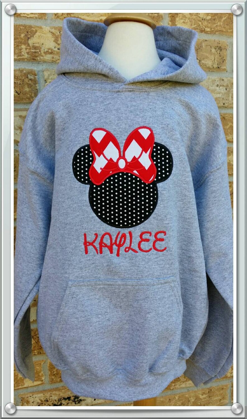 minnie mouse hooded sweatshirt
